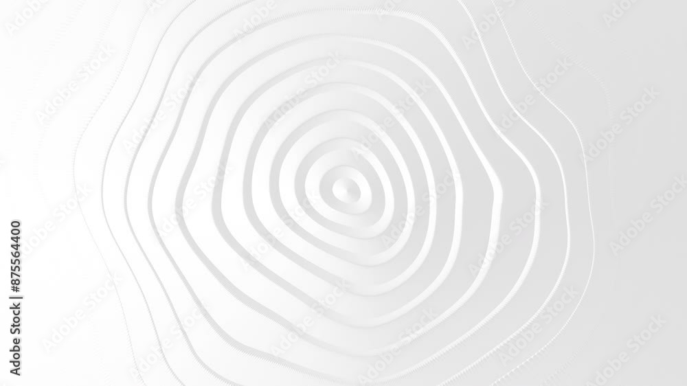 Leinwandbilder white circles abstract background. clean modern graphic design. seamless loop 3d render animation
