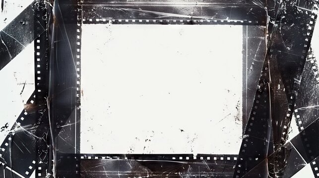 4x5 inch film negative with picture frame and copy space.