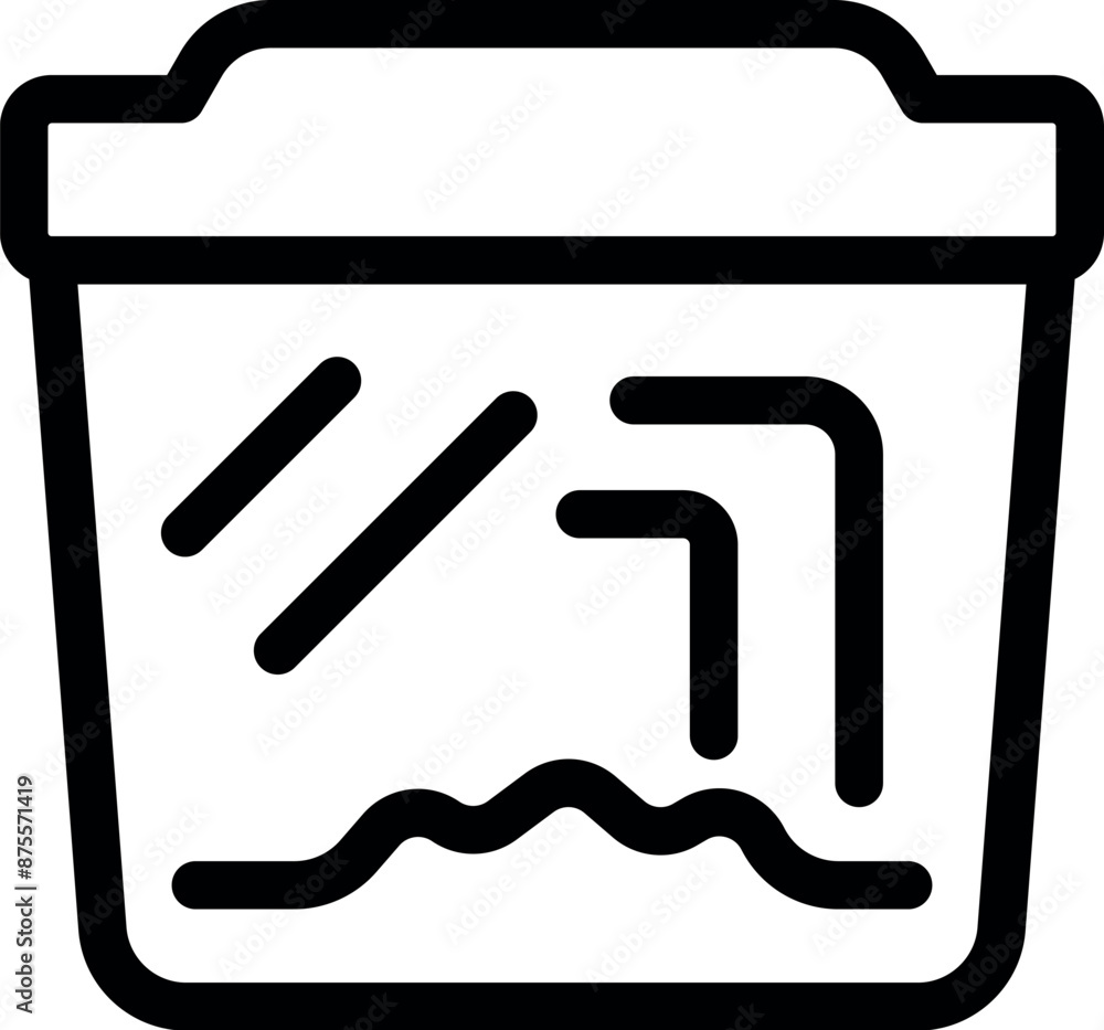 Poster container designed for storing food, featuring a secure lid to maintain freshness