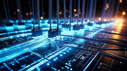optics background with spots