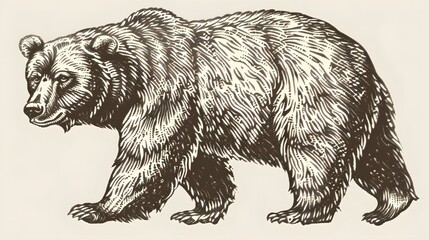 Obraz premium bear vector illustration