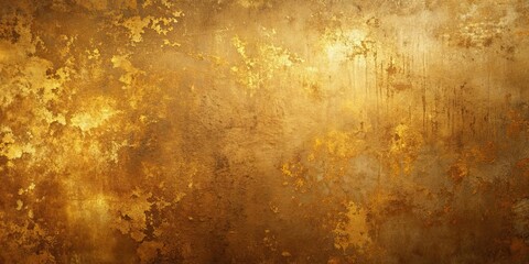 Obraz premium Rusty and aesthetic gold background with a slightly dirty texture , vintage, grunge, metallic, aged, abstract, backdrop, worn