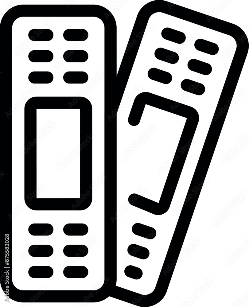 Poster two old generation mobile phones with buttons and monochromatic screen are lying on a white backgrou