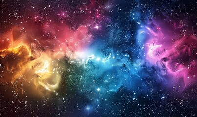 Naklejka premium Gradient galaxy stars background