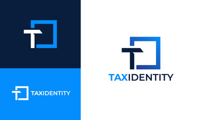 Obraz premium Letter T Tax Identity Logo Template 