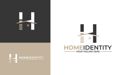 Letter H Home Identity Logo Template