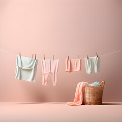 laundry drying on a clothesline