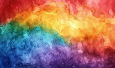 Pastel rainbow watercolor background