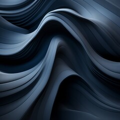 a dark blue background with wavy lines
