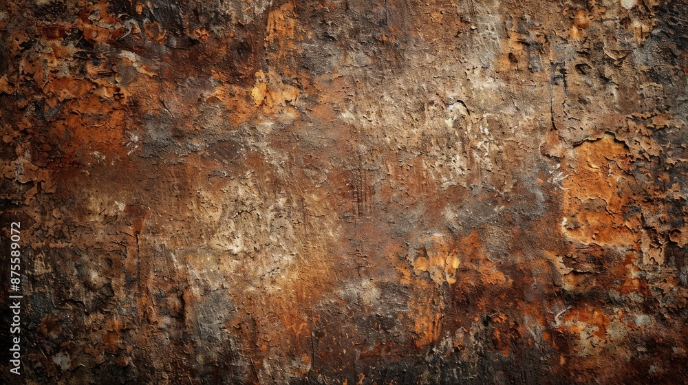 Aufkleber rusty material texture for background with vignette effect