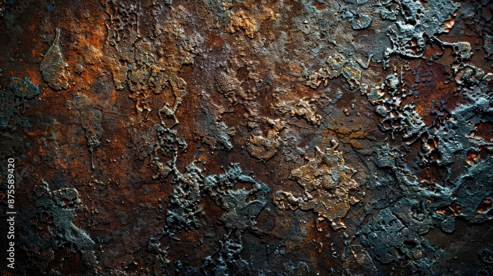 Aufkleber rusty material texture for background with vignette effect