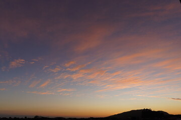 Céu com por do Sol