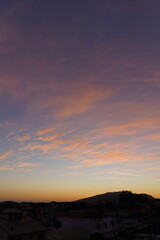 Céu com por do Sol
