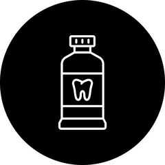 Fototapeta premium Mouthwash Icon