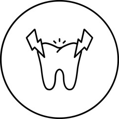 Fototapeta premium Toothache Icon