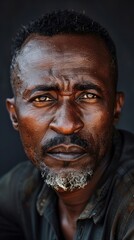 Middle-aged Kenyan man with a goatee