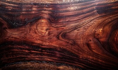 Naklejka premium Dark mahogany wood surface with polish