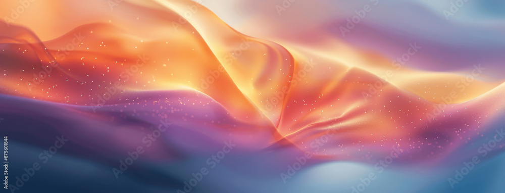 Poster soft abstract colorful background with gentle waves and pastel gradients