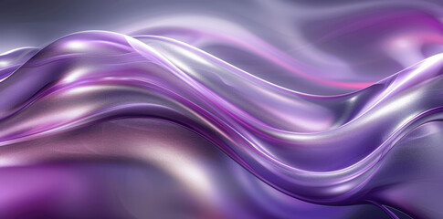 Obraz premium Elegant Abstract Purple Silver Background with Smooth Metallic Lines