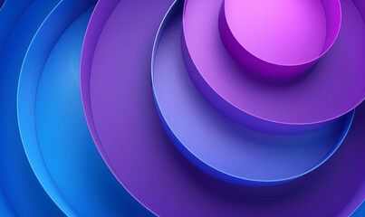 Obraz premium Modern Abstract Blue Purple 3D Shapes Background for Wallpaper Design Presentation Cover Banner