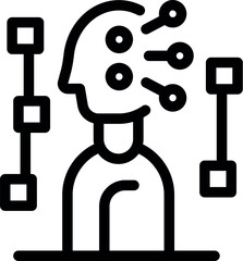 Businessman is solving problems using critical thinking to achieve goals