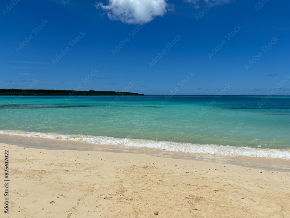 Wall mural beach