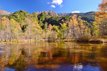 上高地  秋の風景