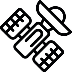 Satellite is orbiting earth, transmitting signals and collecting data