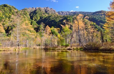 上高地  秋の風景