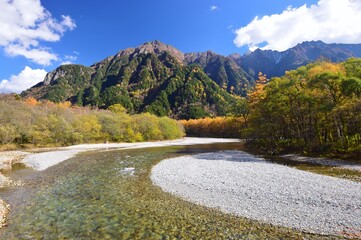 上高地  秋の風景