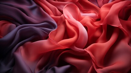 Obraz premium an abstract image of red and purple fabric