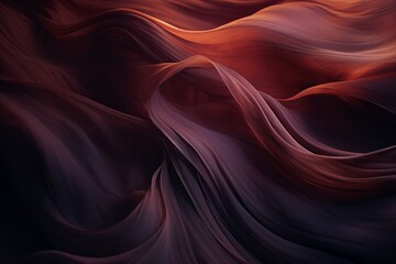 an abstract image of waves in red and black