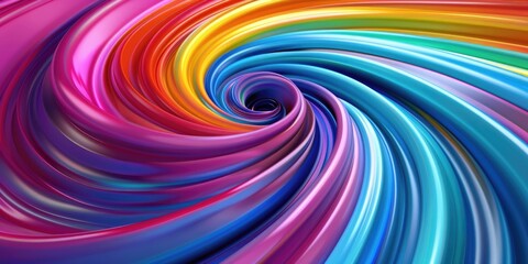 Obraz premium Abstract Rainbow Spiral