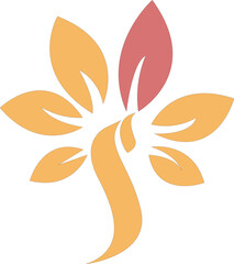 Fototapeta premium vector image of a round leaf logo