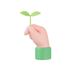 친환경 eco 3D 아이콘