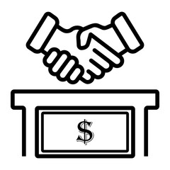 bribe Line Gradient Icon