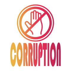 corruption Line Gradient Icon