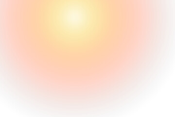 Abstract gradient background with bright, warm colors blending smoothly from yellow to red, isolated on a white background, transparent background.