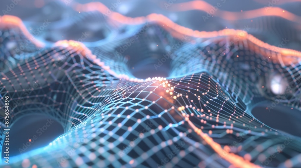Poster a microscopic neural interface, seamlessly connecting the human brain to computers, unlocking a new 