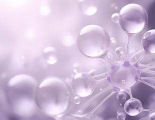 Glass molecule model background