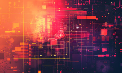Obraz premium graphic backgrounds related to technology, communication, and the internet