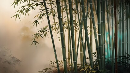 Fototapeta premium bamboo forest background
