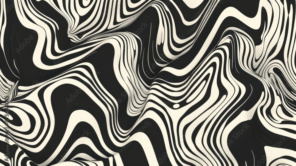 Poster fluid marbling art with vibrant colors, creating dynamic abstract pattern, brightening any space wit