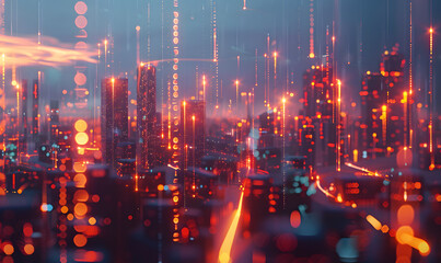 Obraz premium graphic backgrounds related to technology, communication, and the internet