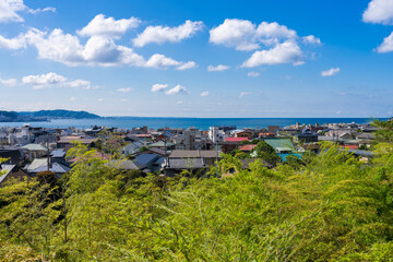 長谷寺から見る鎌倉の海