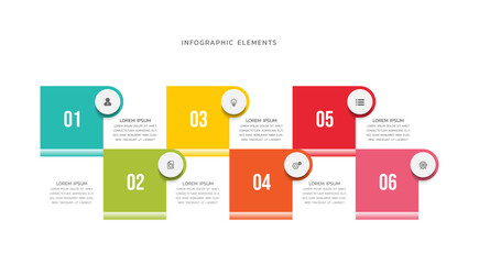 Vector infographics business template design