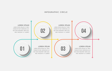 Vector infographics business template design