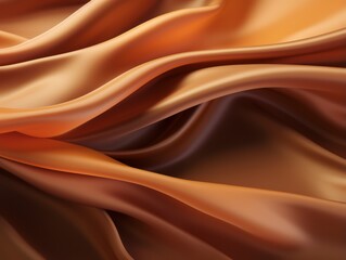 an image of a beautiful orange silk fabric