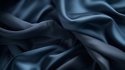 Obraz premium an image of a blue satin fabric