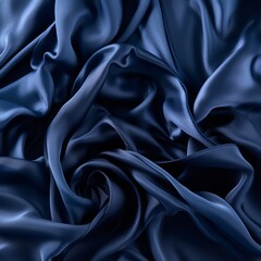 Fototapeta premium an image of a dark blue satin fabric